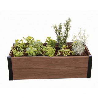 Vyvýšený záhon Keter Maple Trough 106 x 50 x 32 cm, hnědý dřevoplast